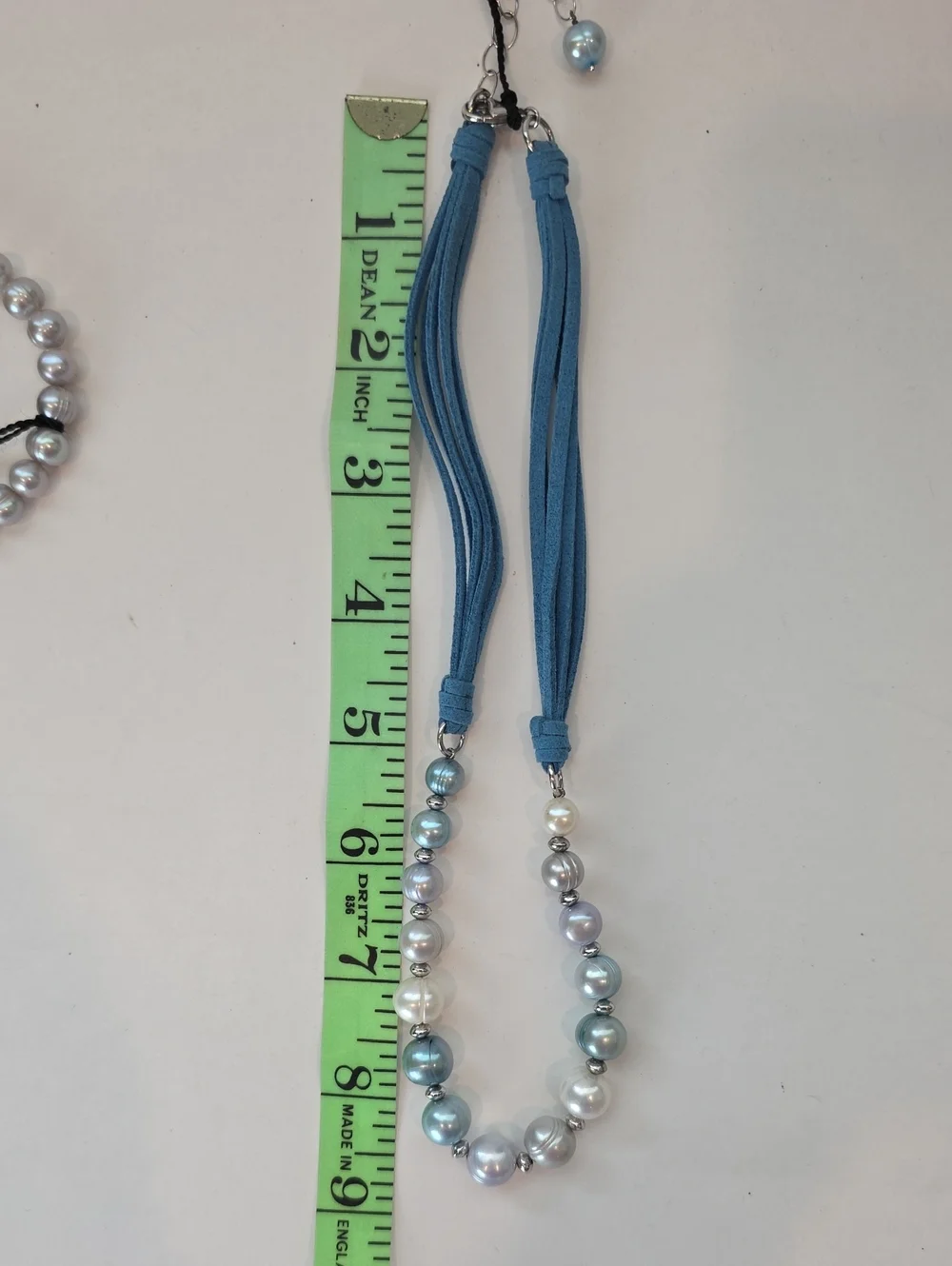 Honora Pearl Necklace And Bracelet English Blues And Bracelet In Light Grey NWT